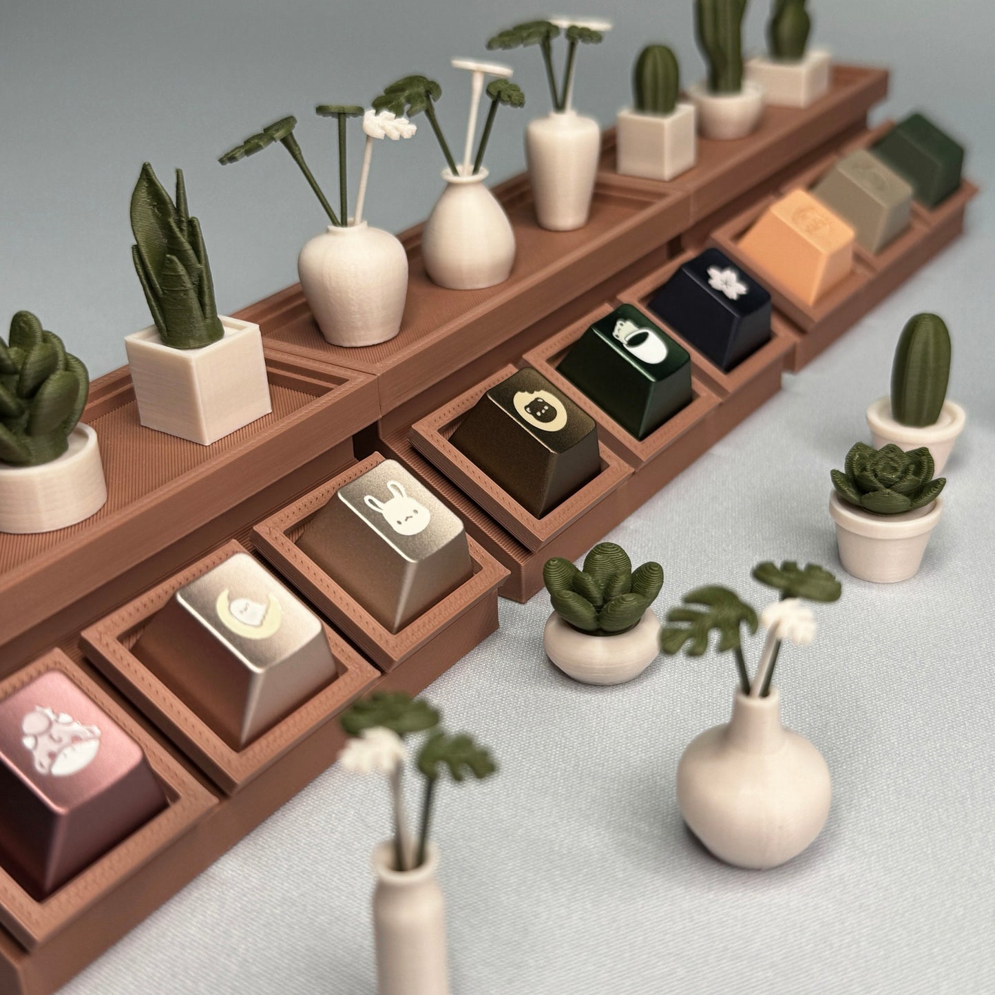 cactus keycap display planter