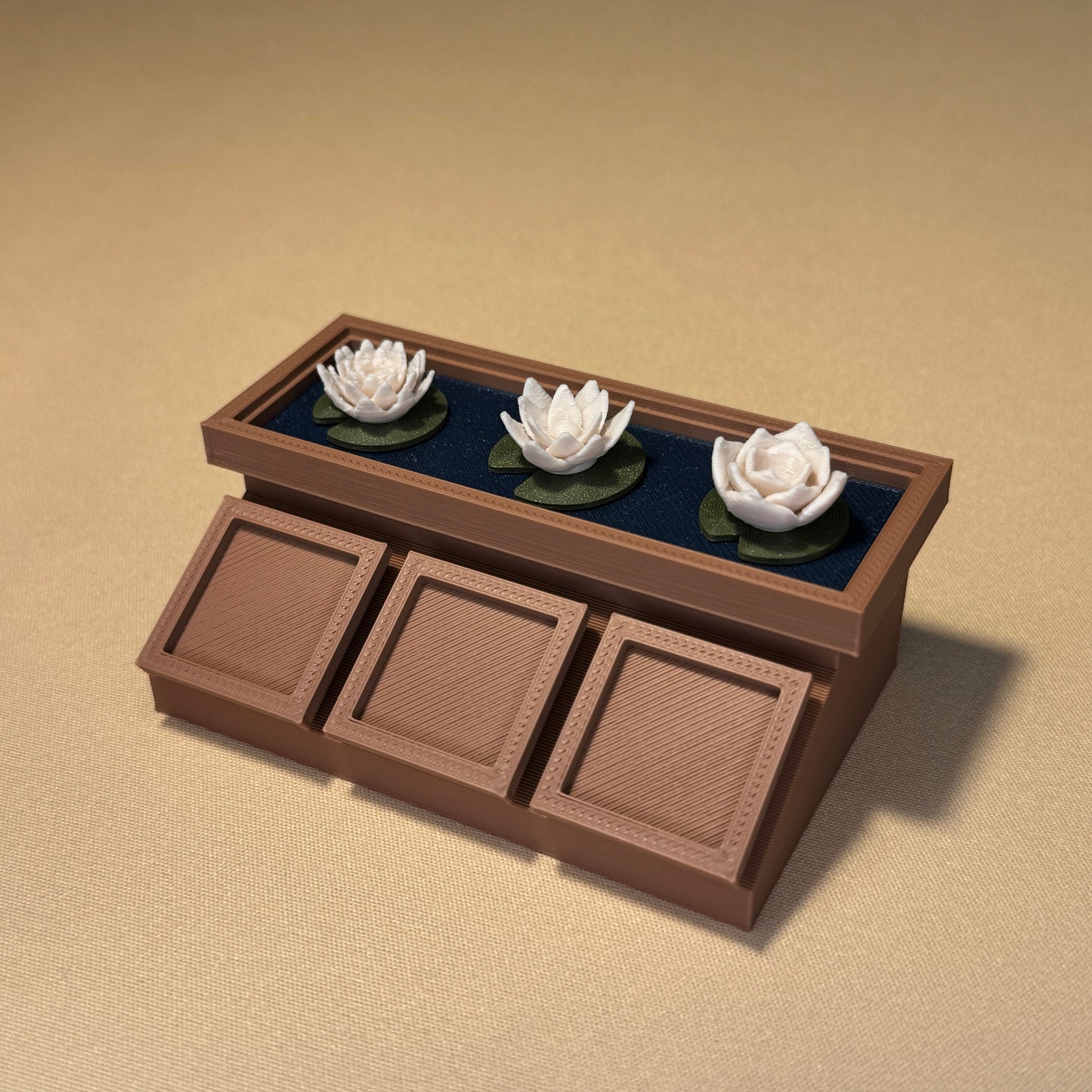 water lily keycap display planter